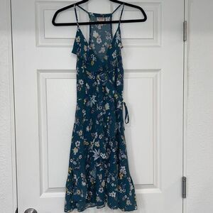 Floral Wrap Style Dress  